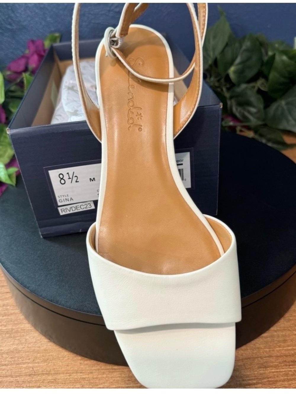 NIB Splendid Gina Ankle Strap Size 8-1/2 Color Snow. New no box
